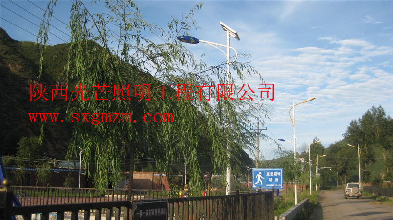 甘肅甘南臨潭縣術布鄉路燈亮化